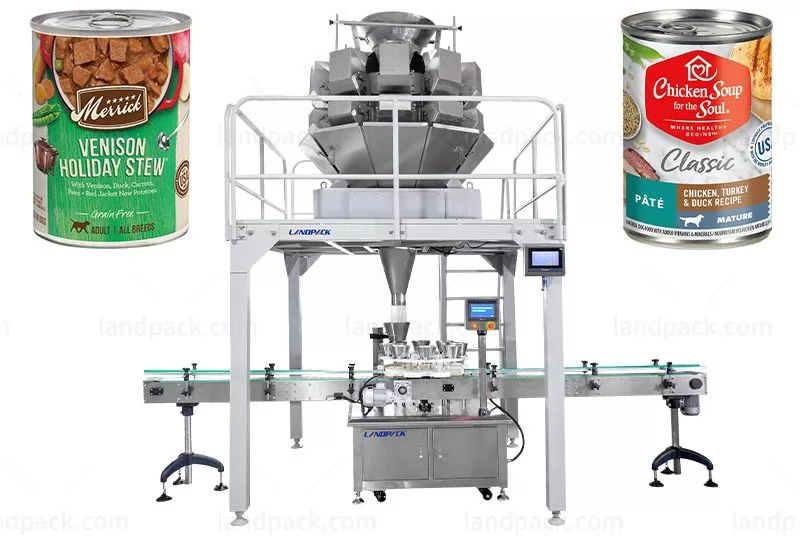 Automatic Pet Food Filler Machines With Multihead Weigher