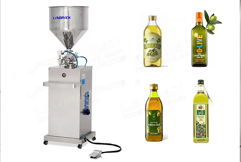 Semi-Automatic Oil Bottle Filling Machine Good Quality