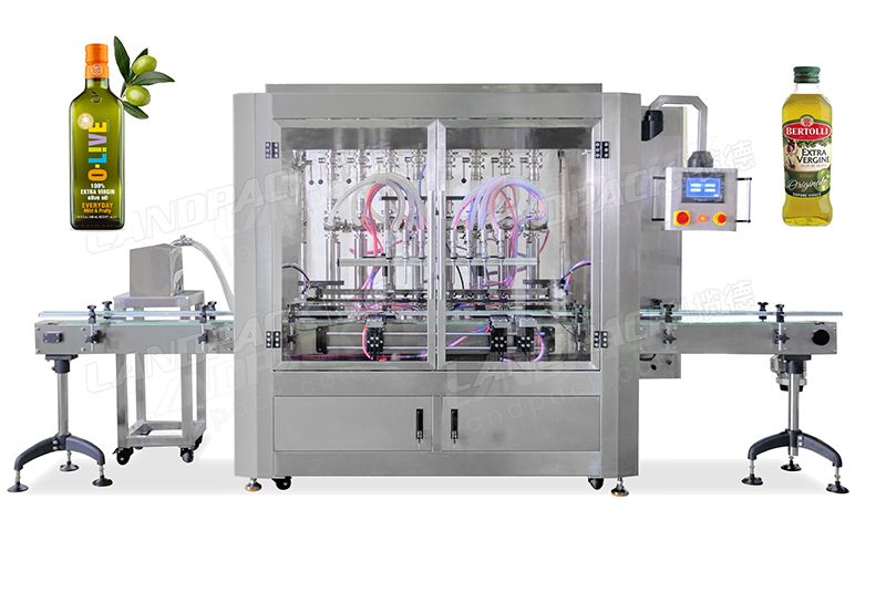 Piston pump oil filling machine filled with essential oil