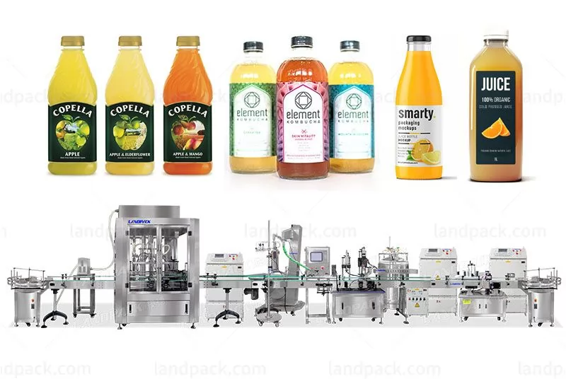 Full-Automatic Personalized Design Liquid Juice Filling Machine Line