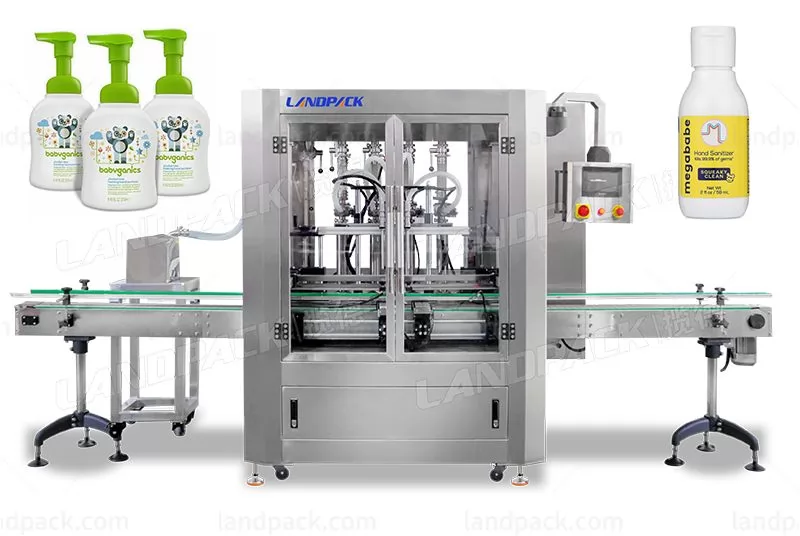 Automatic Liquid Hand Sanitizer Piston Filling Machine