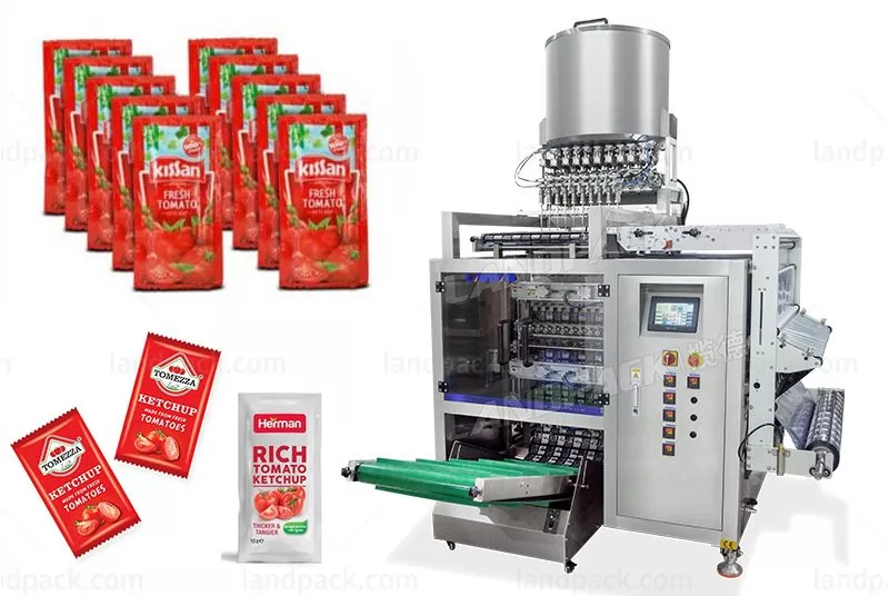 Multi Lanes Tomato Ketchup Paste Packing Machine