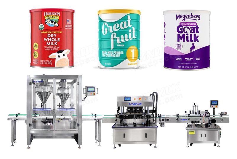 Automatic Can Milk Powder Filling And Capping Machine