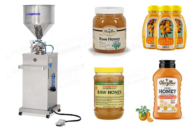 Semi-Automatic Pneumatic Honey Vertical Filling Machine