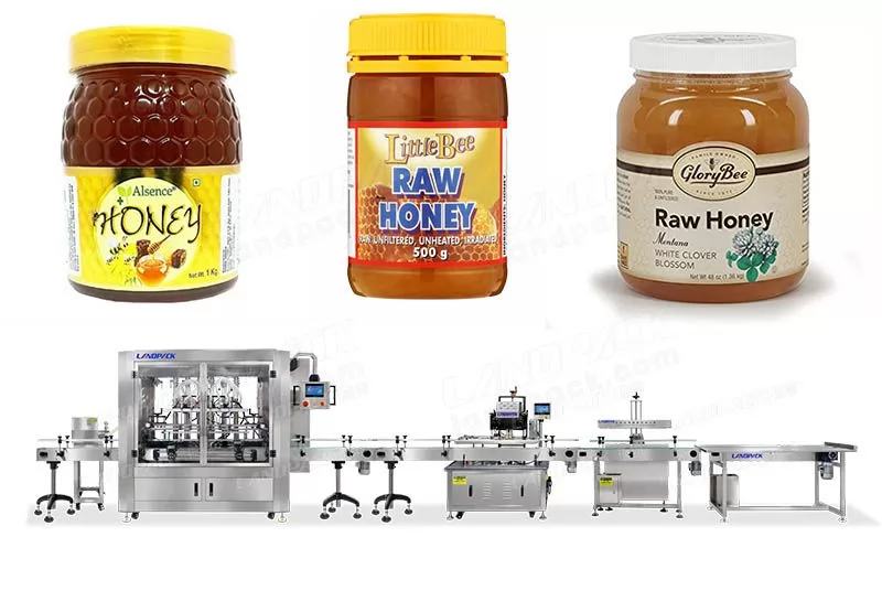 Automatic Volumetric Piston Bottling Honey Filling Capping Machine