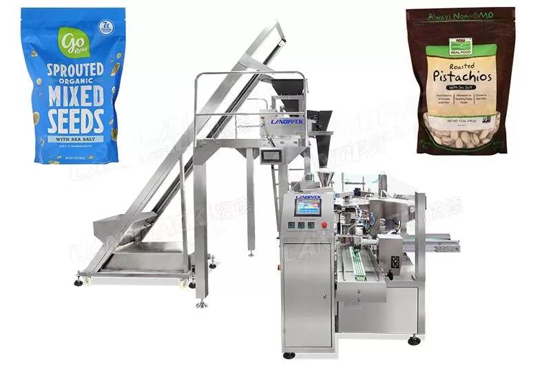 Weighing Stand Up Pouch Nuts Doypack Packing Machine