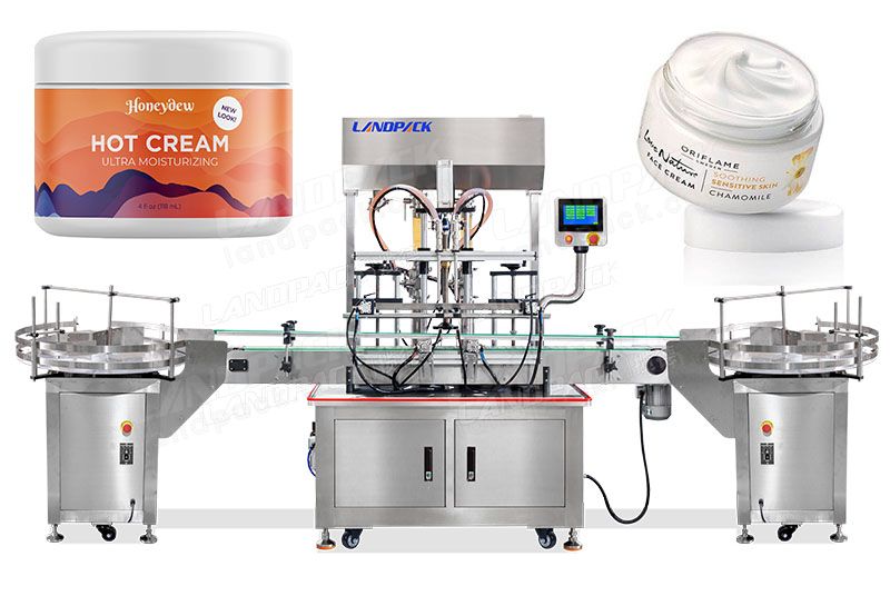 2 Heads Automatic Paste Lotion Filling Machine