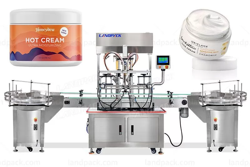 2 Heads Automatic Paste Lotion Filling Machine