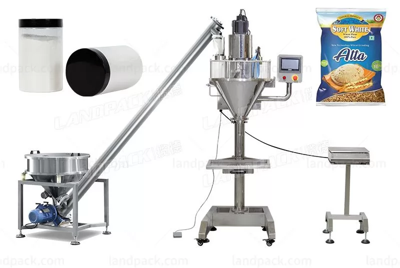 Semi Automatic Screw Quantitative Flour Filling Machine