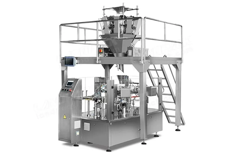 Multi-station Grain Stand Up Pouch Filling Sealing Machine