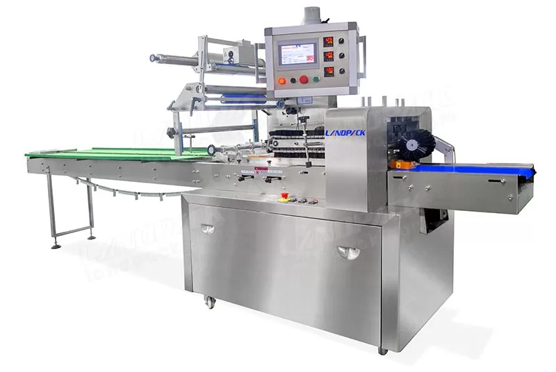 Full 304 Stainless Steel Flow Wrap Pack Machine