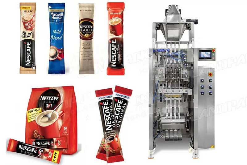 Automatic 3 in 1 Coffee Powder Multilane Packing Machine