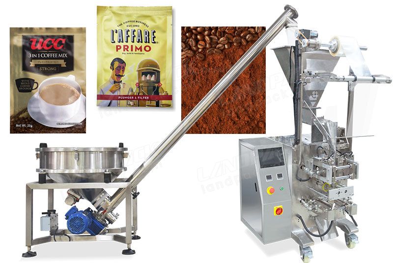 4 Side Sealing Coffee Powder Sachet Packaging Machine