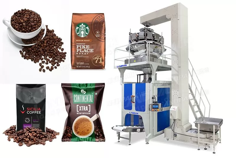 Automatic Big Pouch Coffee Beans Vertical Packing Machine