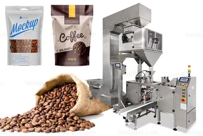 Premade Pouch Coffee Beans Fill And Seal Doypack Machine