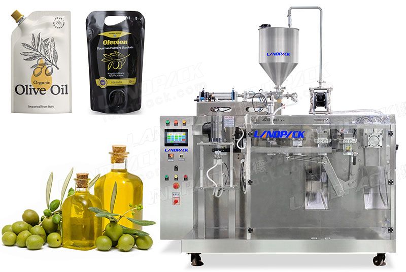 Horizontal Cooking Oil Doypack HFFS Packing Machine