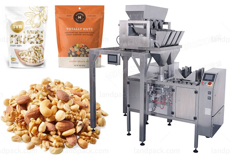 Automatic Granule Mini Doypack Machine With Smart 4 Head Linear Weigher