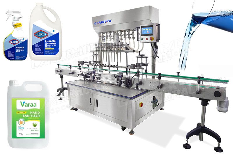 Automatic Linear Type Disinfectant Liquid Filling Machine