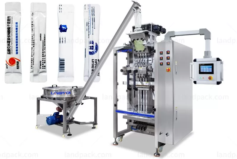 Automatic Multi Lane Collagen Protein Powder Stick Packing Machine With Screw Feeder