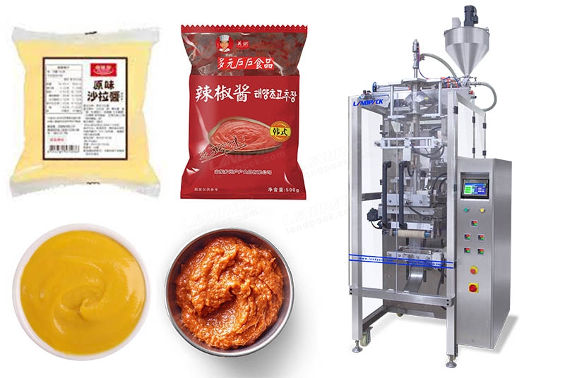 Automatic Air Free Vertical Pouch Packing Machine For Paste/ Sauce