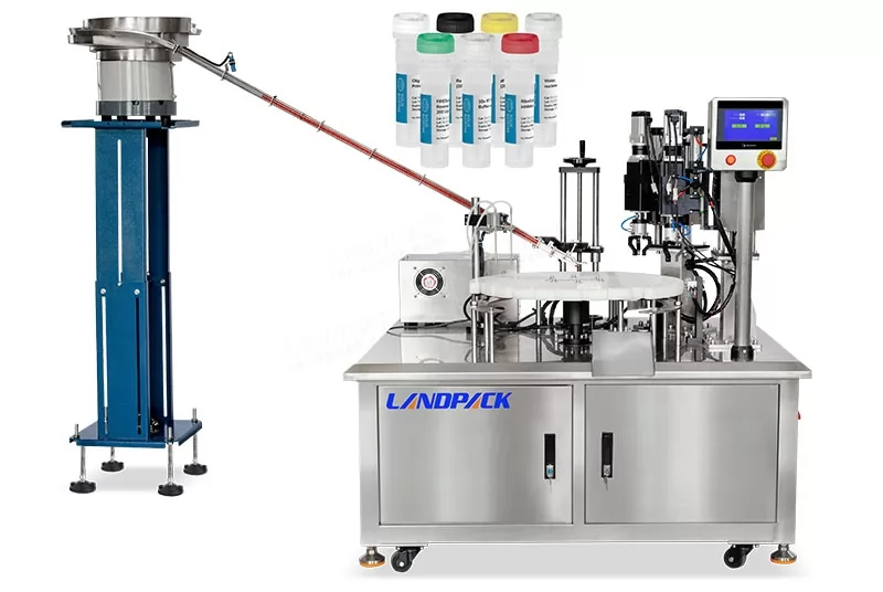 Low Cost Liquid Reagents Tube Filling And Capping Machine