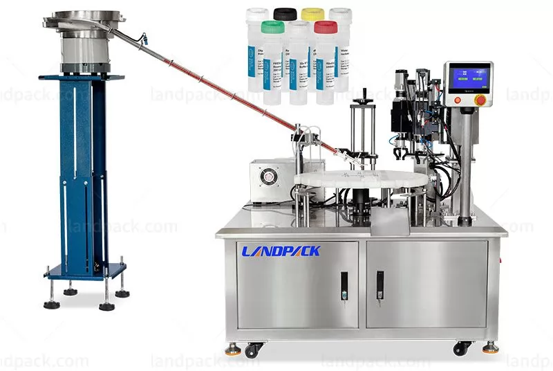 Low Cost Liquid Reagents Tube Filling And Capping Machine