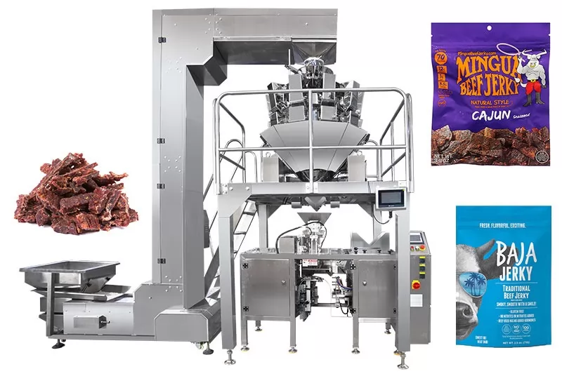 Mini Doypack Machine For Beef Jerky Premade Pouch Packing Machine