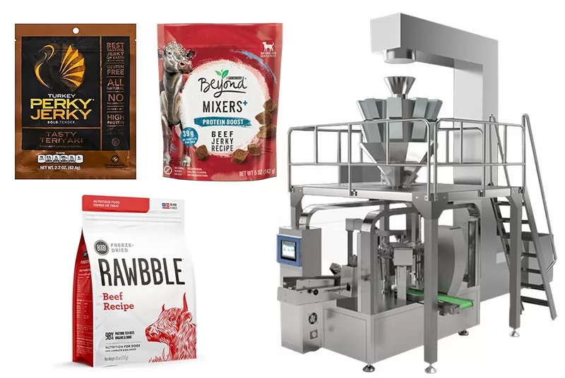 Big Premade Pouch Rotary Beef Jerky Rotary Packing Machine