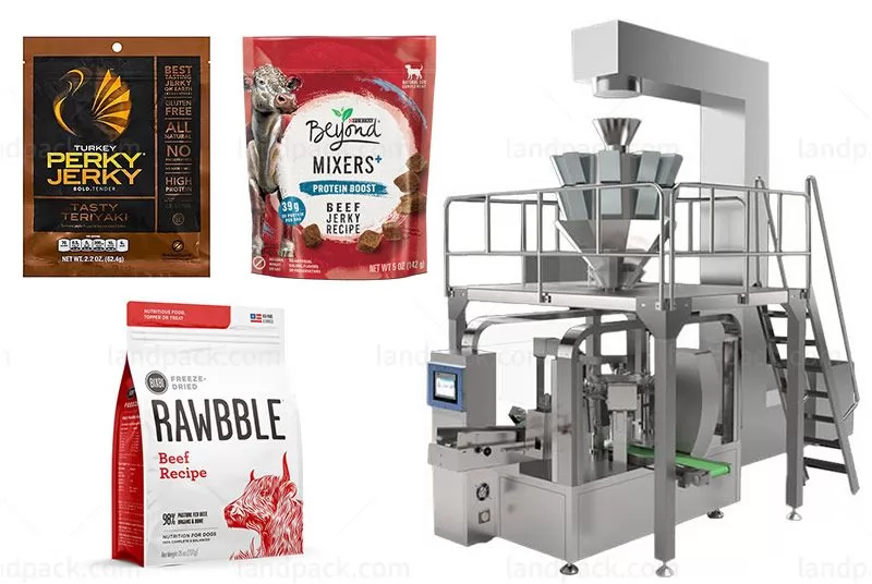 Big Premade Pouch Rotary Beef Jerky Rotary Packing Machine