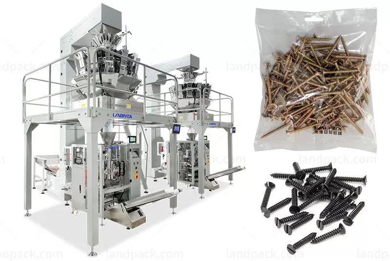 Automatic Fastener Screw Filling Machine With Multihead Weigher