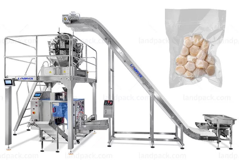 Fully Automatic Mini Doypack Vacuum Packaging Machine For Meatballs