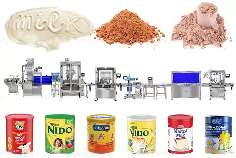 Automatic High Precision Packing Project Milk Powder Filling Line