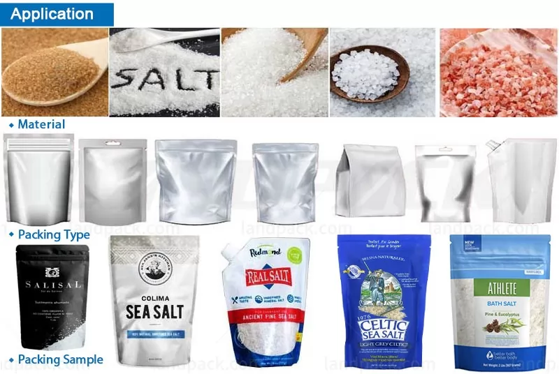 salt pouch packing machine