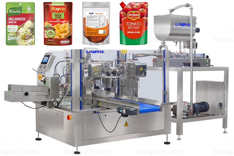 Automatic Premade Pouch Rotary Filling Machine For Sauce