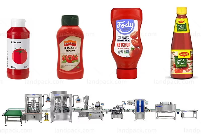 Fully Automatic Project Bottle/Jar Ketchup Filling Machine Line