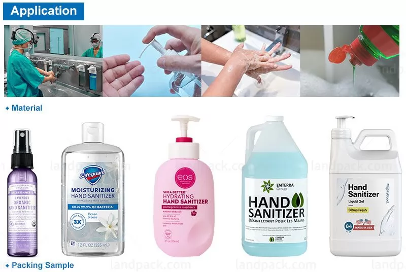 hand sanitizer filling machine