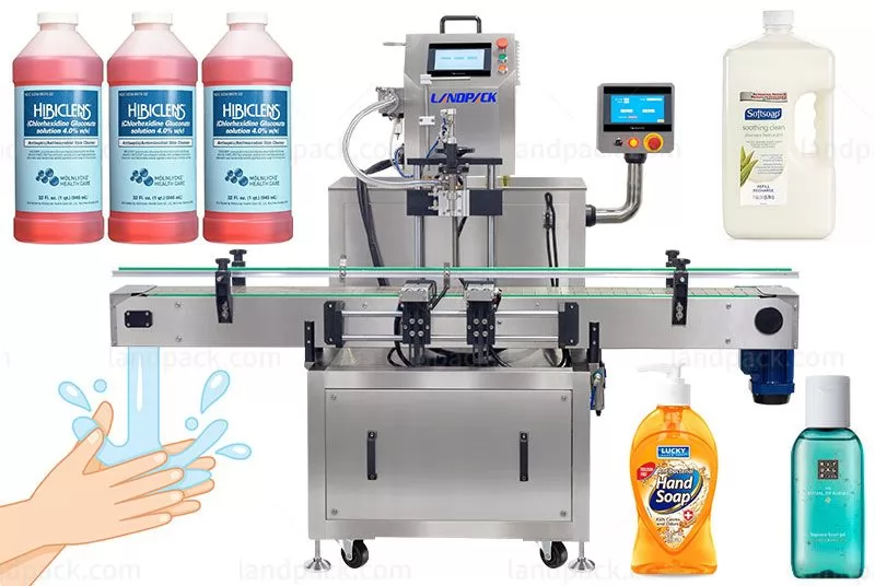 High Precision Gear Pump Hand Sanitizer Bottle Filling Machine