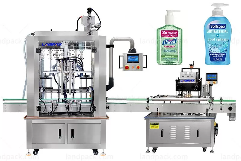 Automatic Quantitative Hand Sanitizer Bottling Filling Capping Machine