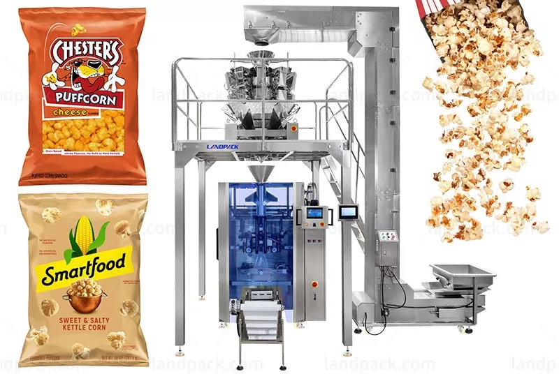 Automatic Popcorn Pouch Vertical Weighing Packing Machine