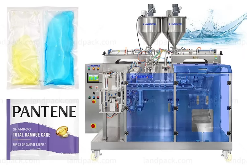 Automatic Horizontal Different Liquid Premade Twin Pouch Filling Packing Machine