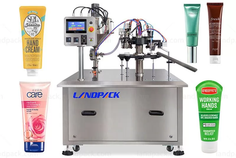 Semi-Automatic Plastic Tube Filling And Sealing Machine For Cosmetic Cream Lotion