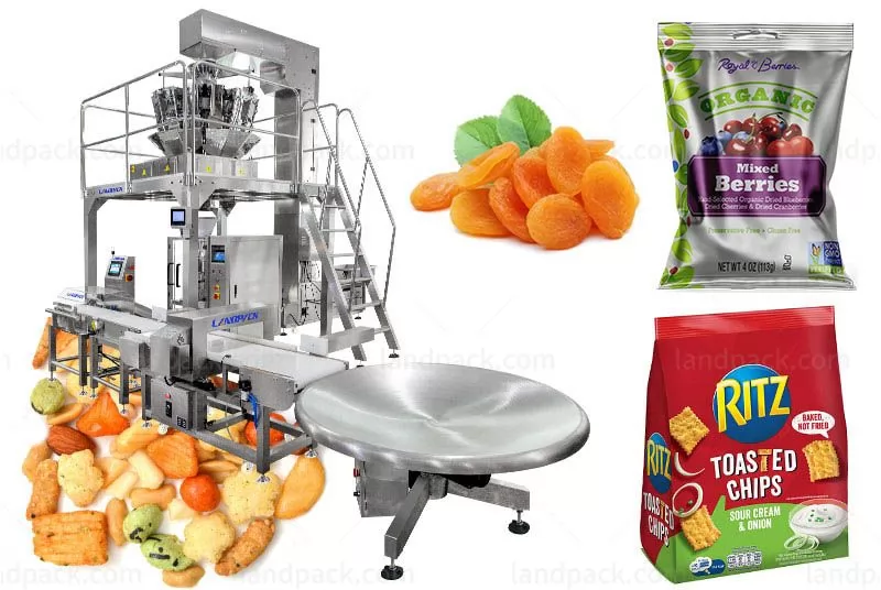 Automatic Dry Fruit Weighing And Packing Machine With Metal Detector