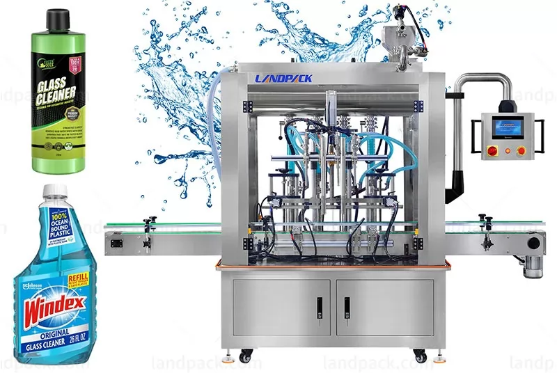 Automatic Liquid Bottle Filling Machine Can Be Configured Capping Labeling And Bottle Unscrambling Functions