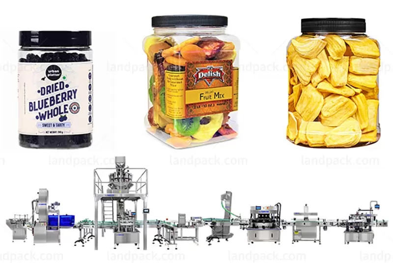 Automatic Dry Fruit Bottle Weighing Filling Sealing And Capping Machine