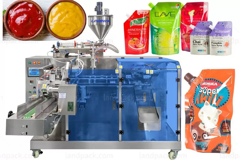 Automatic Horizontal Spout Pouch Squeeze Pouch Packing Sealing Machine