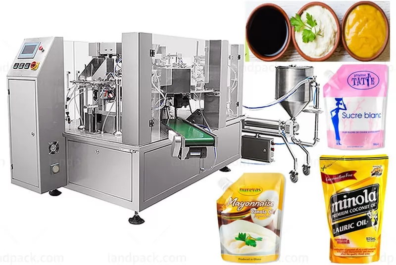 Full Automatic Spout Pouch Filling and Sealing Machine (8 Working Stations)