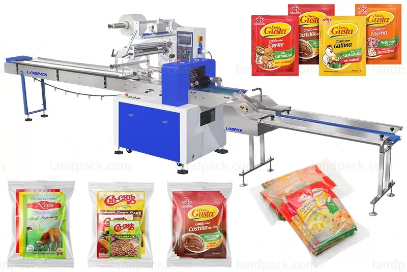 Automatic Noodle With Seasoning Sauce Sachet Flow Packing Machine