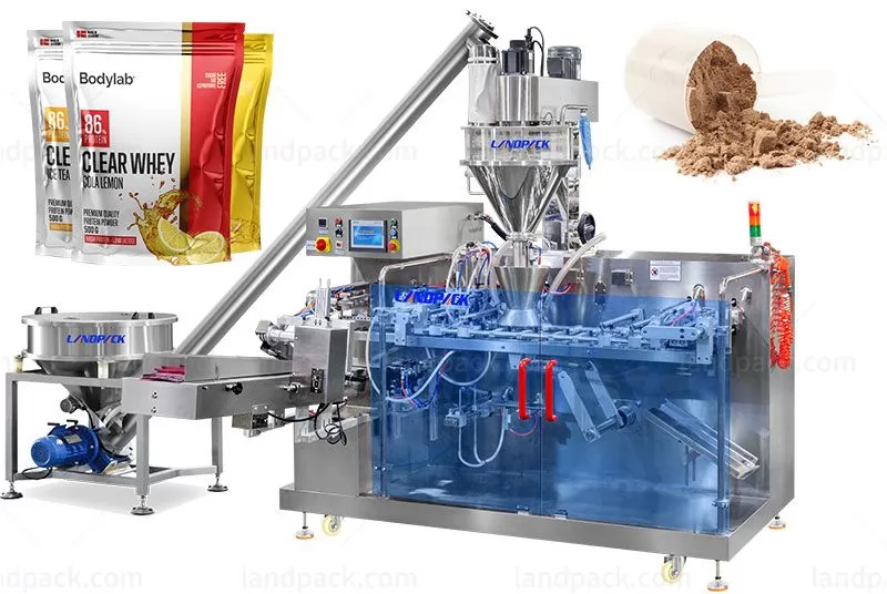 Automatic Horizontal Premade Zipper Bag Protein Powder Doypack Powder Packing Machine