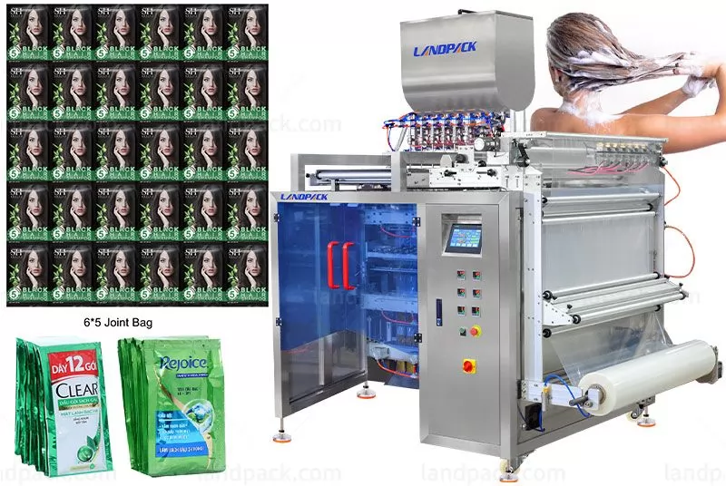 Multi Track Lane Shampoo Small Joint Sachet Bag Packing Machine