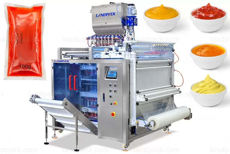 High Production Multi Track 100g Ketchup Sauce Packing Machine
